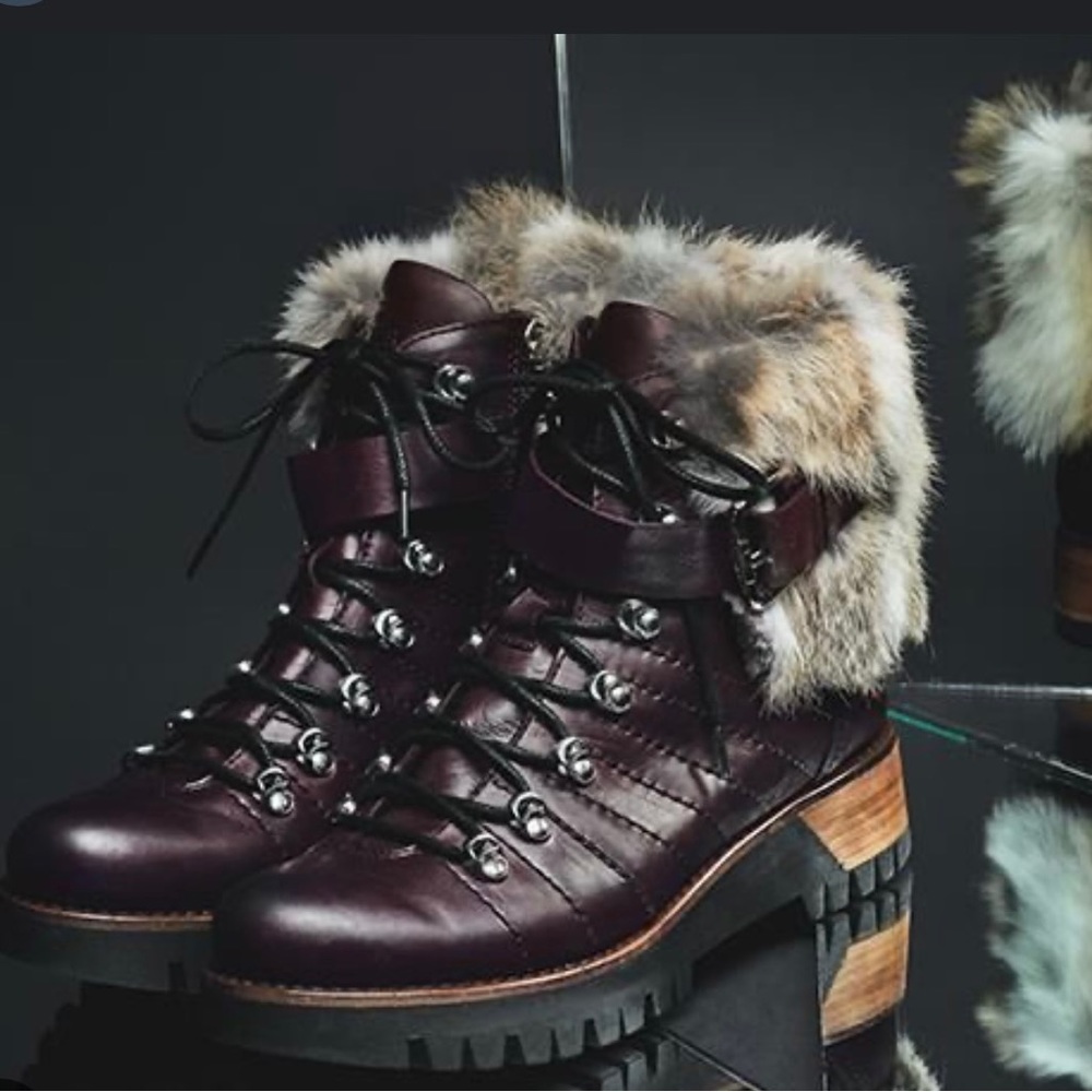 RUDSAK Olive Green with Black Fur Boot